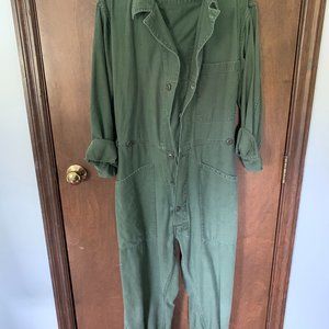 Vintage Mens Military Coveralls Cotton Sateen Type 1 Size M